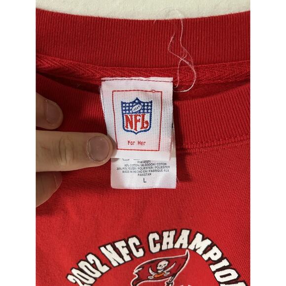 Tampa Bay Buccaneers Ladies L 2002 NFC Champions Sweatshirt Super Bowl XXXVII - Picture 3 of 6